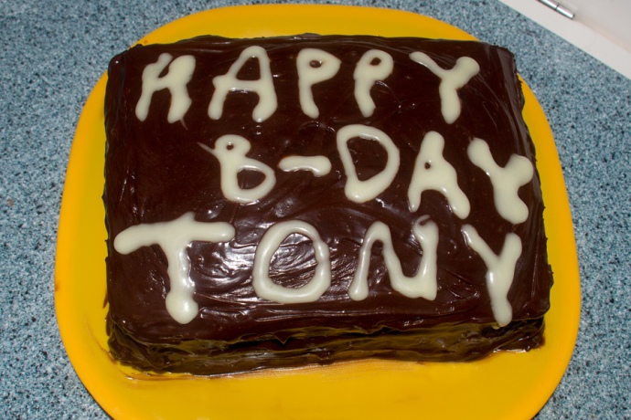 Tony's B-day cake